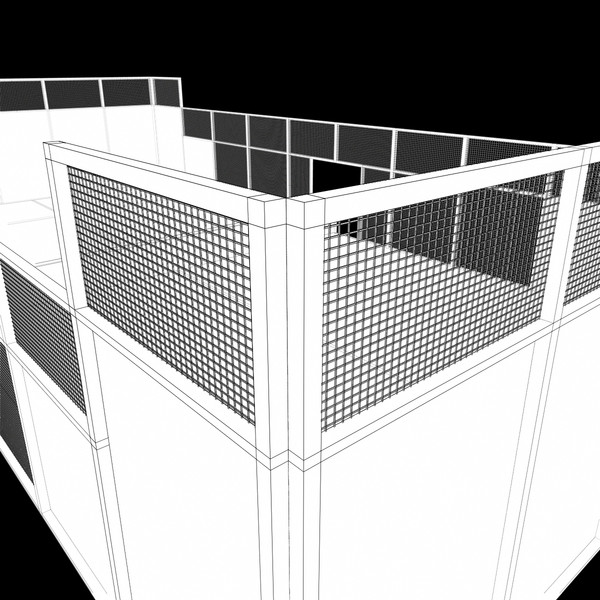 paddle court 3d x - Paddle court by samuel perales